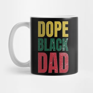 dope black dad Mug